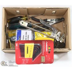 BOX OF NEW  ASSORTED TOOLS