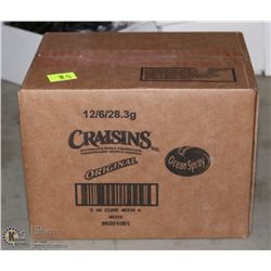 CASE WITH 72 INDIVIDUAL PACKS OF CRAISINS