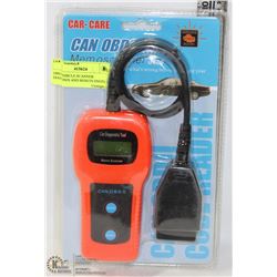 OBD2 VEHICLE SCANNER DIAGNOSES AND RESETS ENGINE