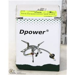 BACK PACKING STOVE  NEW IN BOX