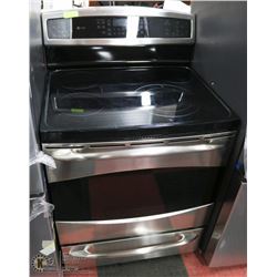 GE PROFILE 4 BURNER FLAT TOP CONVECTION STOVE WITH