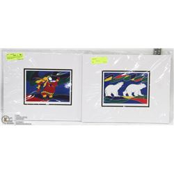 SET OF 2 COLOR PRINTS SIGNED BY DAWN OMAN - A
