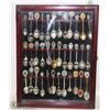 Image 1 : VINTAGE SPOONS IN GLASS CASE