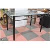 Image 2 : GLASS TOP METAL TABLE