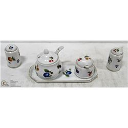 VINTAGE BONE CHINA KITCHEN SEASONING BOTTLE