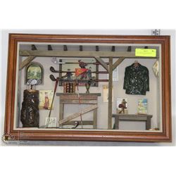 GOLF DISPLAY SHADOW BOX