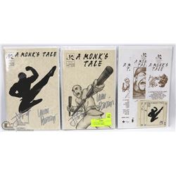 A MONK'S TALE #1 & #2 AUTOGRAPHED COMICS