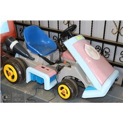 MARIO CART MOTORIZED RIDE ON WITH CHARGER AS IS