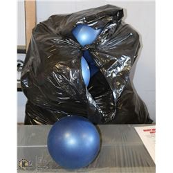 BAG OF EXERCISE BALLS