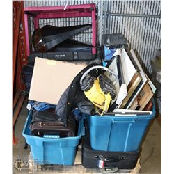 PALLET OF ESTATE ITEMS INCLUDING DECOR, CHAIN