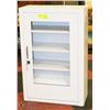 Image 1 : WHITE WALL MOUNT STORAGE CABINET WITH KEY
