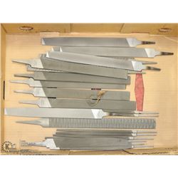 BOX OF ASSORTED METAL FILES