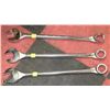 Image 1 : LOT OF 3 GREY TOOLS 1 9/16" HEAVY DUTY WRENCHES