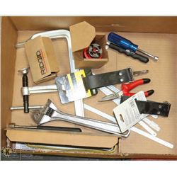 BOX OF ASSORTED TOOLS