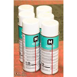 LOT OF 6 CANS MOLYKOTE SILICONE DRY FOAM