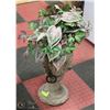 3FT SILK PLANT WITH DECORATIVE POT.