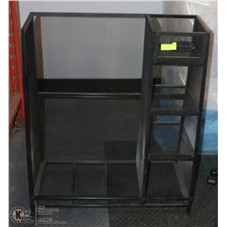 SUNCAST BLACK CADDY/ SPORTS  RACK AND ORGANIZER