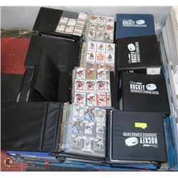 PALLET WITH LARGE LOT OF ASSORTED BINDERS WITH