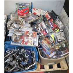 PALLET OF SPORTS COLLECTIBLES, TRADE CARDS