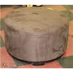 MICROFIBER OTTOMAN 32"D X17"H