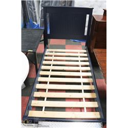 SOLIDWOOD TWIN BED FRAME BLUE COLOR