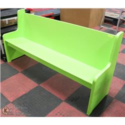 GREEN CHURCH BENCH 72".