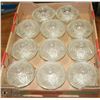 Image 1 : FLAT OF 11 ESTATE CUT GLASS LIDDED DISHES