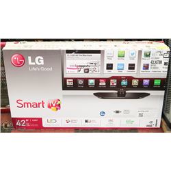 LG 42" SMART TV WITH ORIGINAL BOX.