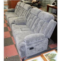 NEW FABRIC 78" RECLINING SOFA WITH 51" LOVE SEAT