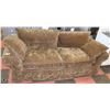 Image 1 : LARGE BROWN FABRIC SOFA, 88"