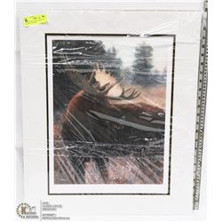 LTD EDITION, SIGNED PRINT OF A MOOSE BY 'MILOS' -