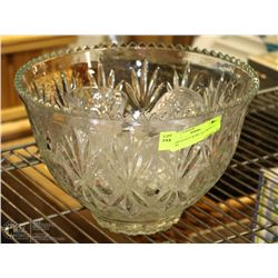 GLASS PUNCH BOWL SET WITH 11 CUPS