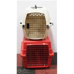 2 MEDIUM SIZED PET CARRIERS
