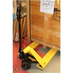 YELLOW PALLET JACK  W/ 7 DAY WARRANTY