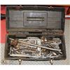 Image 1 : BLACK TOOL BOX FULL OF ASSORTED TOOLS