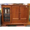 Image 1 : SOLID WOOD TV ENTERTAINMENT CENTER 58X21X47