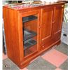 Image 2 : SOLID WOOD TV ENTERTAINMENT CENTER 58X21X47