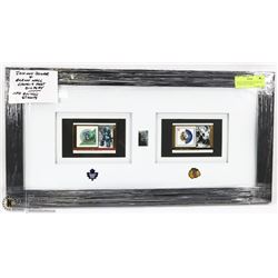JOHNNY BOWER AND GLENN HALL CANADA POST DISPLAY