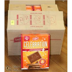 CASE OF LECLERC CHOCOLATE GINGERBREAD COOKIES