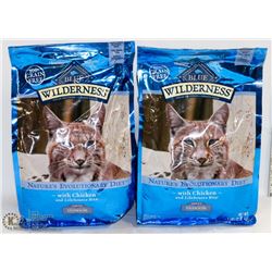 2 BAGS OF 5LB BLUE WILDERNESS CAT FOOD