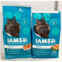 2 BAGS OF 7LB IAMS CAT FOOD