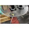 Image 1 : GLASS TOP PATIO TABLE