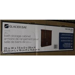NEW 25" GLACIER BAY BATHROOM CABINET, 25X7X29