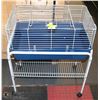 Image 1 : CRITTER CAGE ON BASE WITH SHELF ON CASTORS