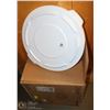 Image 1 : CASE OF 5 NEW WHITE GARBAGE CAN LIDS