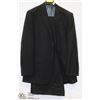 Image 1 : BELLISSIMO BLACK PINSTRIPE SUIT JACKET SIZE 42T &