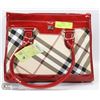 Image 1 : REPLICA BURBERRY LONDON RED PLAID DESIGN PURSE.