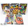 LOT OF 5 SPIDERMAN COMICBOOKS INCLK #2, 1986,