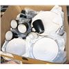 LARGE BOX W/34-PC HOME STUDIO DISHWARE