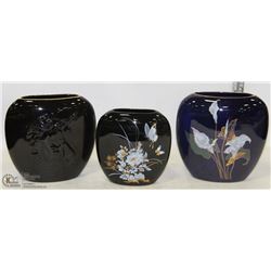 SET OF HAND CRAFTED IN ALBERTA BY RITA KELLY VASE